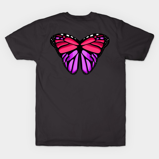 lovely monarch pink butterfly wings by prettyguardianstudio